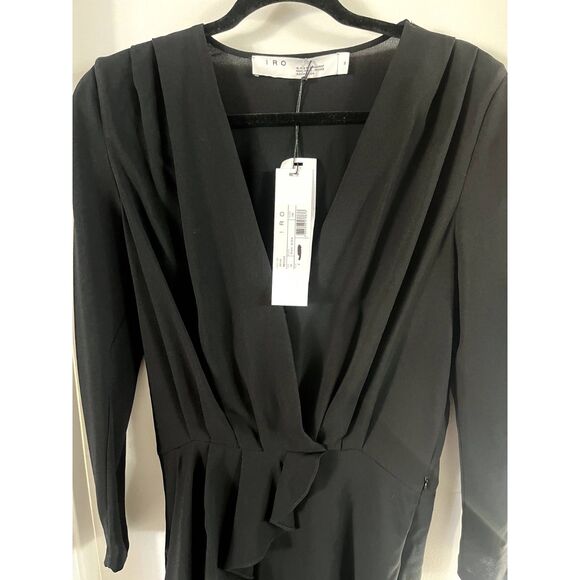 NWT IRO Paris Jersey Wrap Mini Dress - Picture 10 of 14